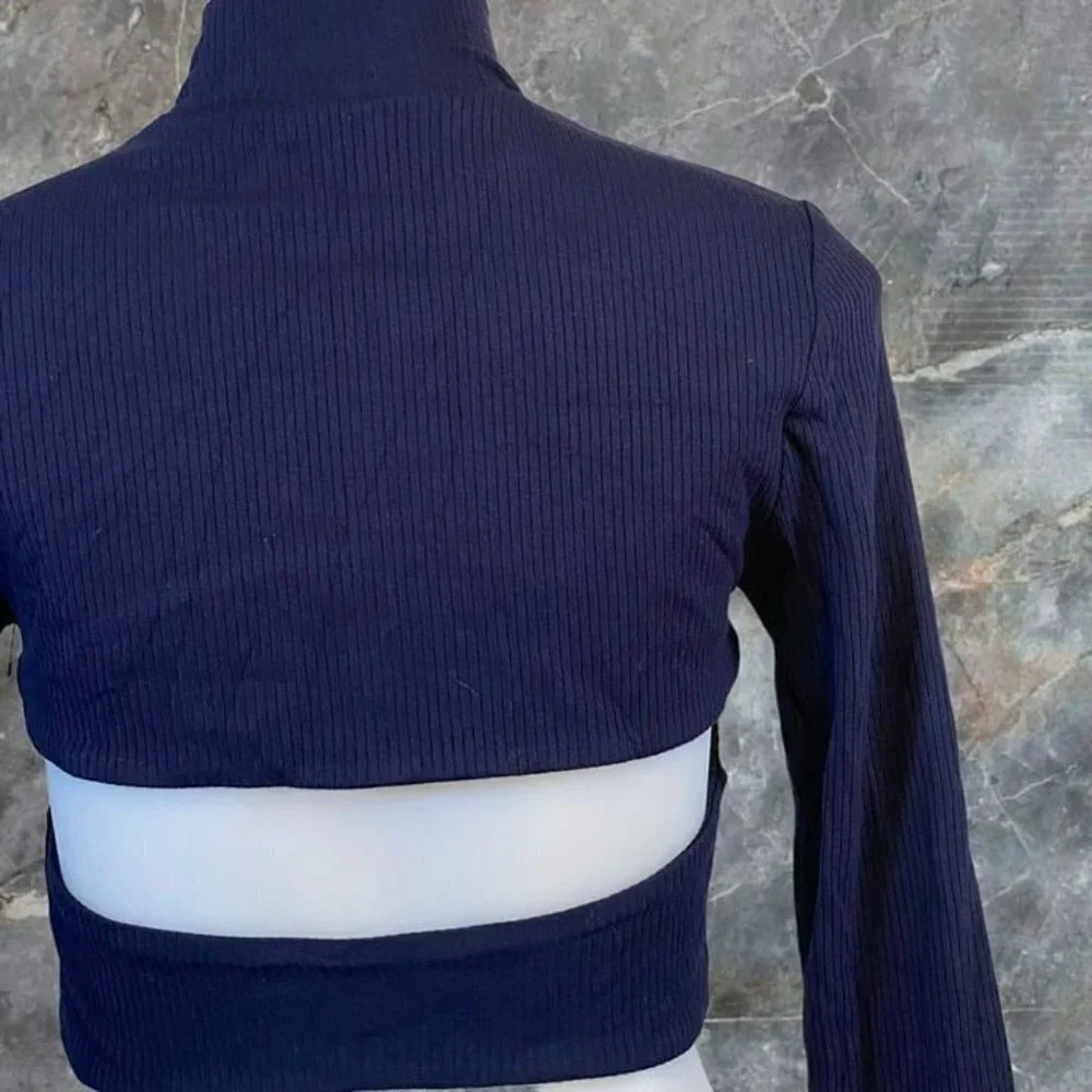 H:ours Bolt Top in Navy